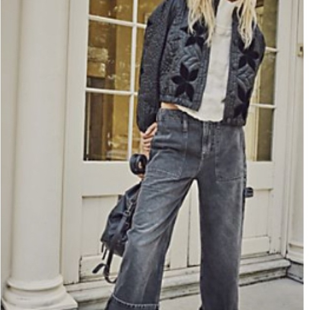 Major-Leagues Mid-Rise Cuffed Jeans
